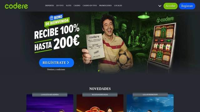 Codere casino screenshot